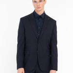 Abito in fresco di lana stretch 44 / BLU