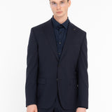 Abito in fresco di lana stretch 44 / BLU