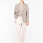 Giacca resca lino cotone 44 / BEIGE