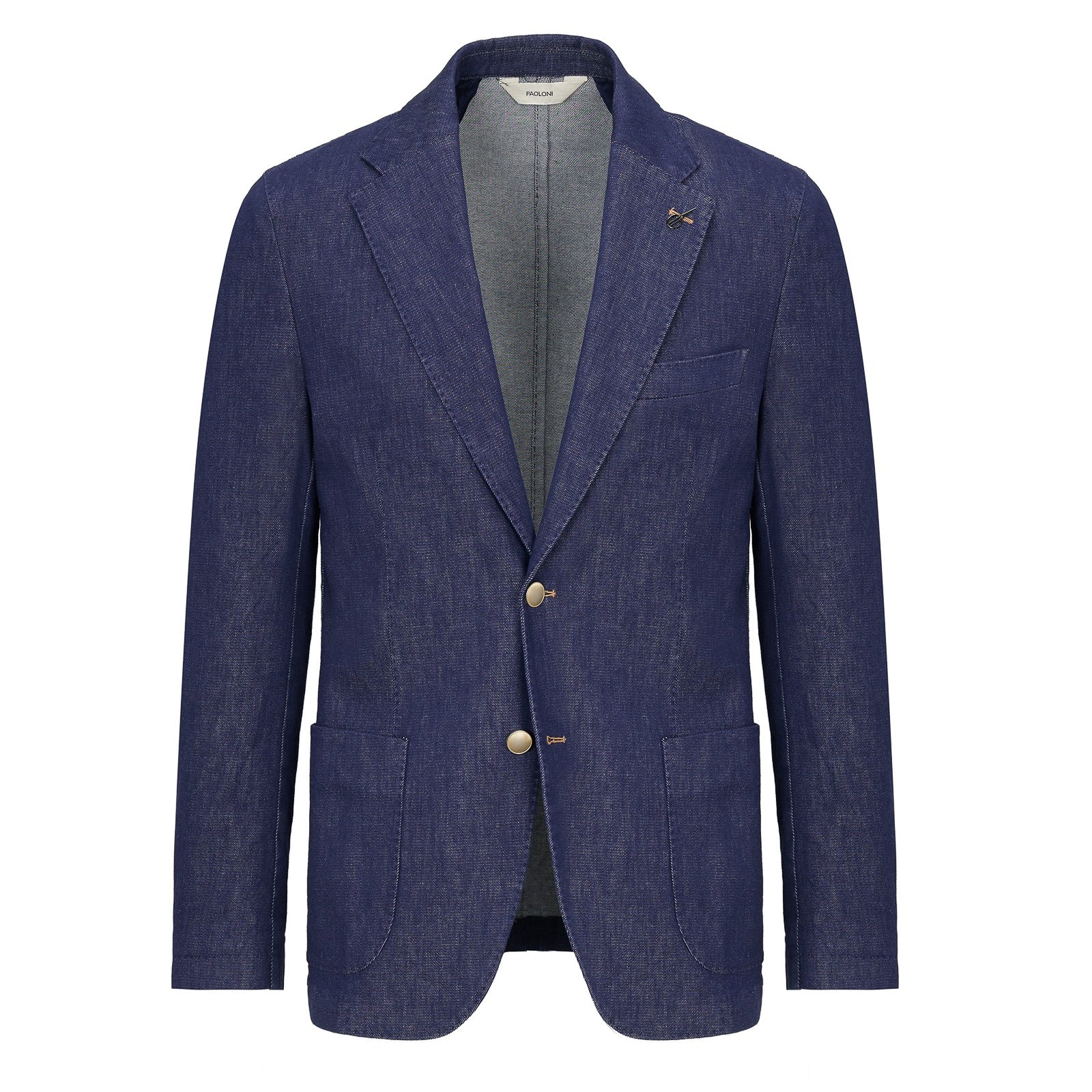 Giacca sfoderata cotone denim 44 / BLU