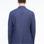 Giacca sfoderata cotone denim 44 / BLU