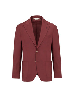 Giacca sfoderata fresco di lana stretch 44 / ROSSO