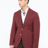 Giacca sfoderata fresco di lana stretch 44 / ROSSO