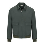 Bomber in fresco di lana stretch 44 / VERDE