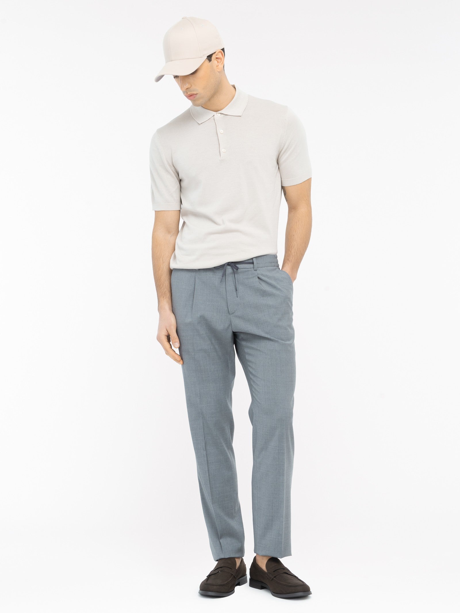Polo in maglia jersey di cotone 3XL / BEIGE
