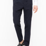 Pantalone jogging fresco di lana stretch 44 / BLU