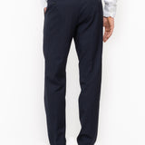 Pantalone jogging fresco di lana stretch 44 / BLU