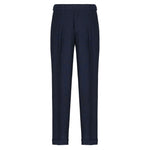 Pantalone pinces in lino 44 / BLU