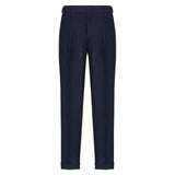 Pantalone pinces in lino 44 / BLU