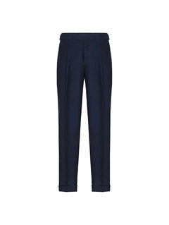 Pantalone pinces in lino 44 / BLU