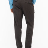Pantalone doppia pinces fresco di lana stretch 44 / MARRONE