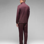 Abito doppiopetto saglia di lana stretch 44 / ROSSO