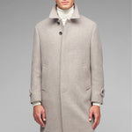 Cappotto panno misto lana cashmere 44 / MARRONE