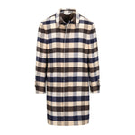 Cappotto check misto lana 44 / MARRONE