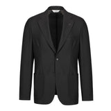 Giacca sfoderata micro texture lana vergine 44 / MARRONE