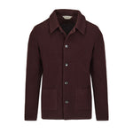 Overshirt punto piquet misto lana 44 / ROSSO