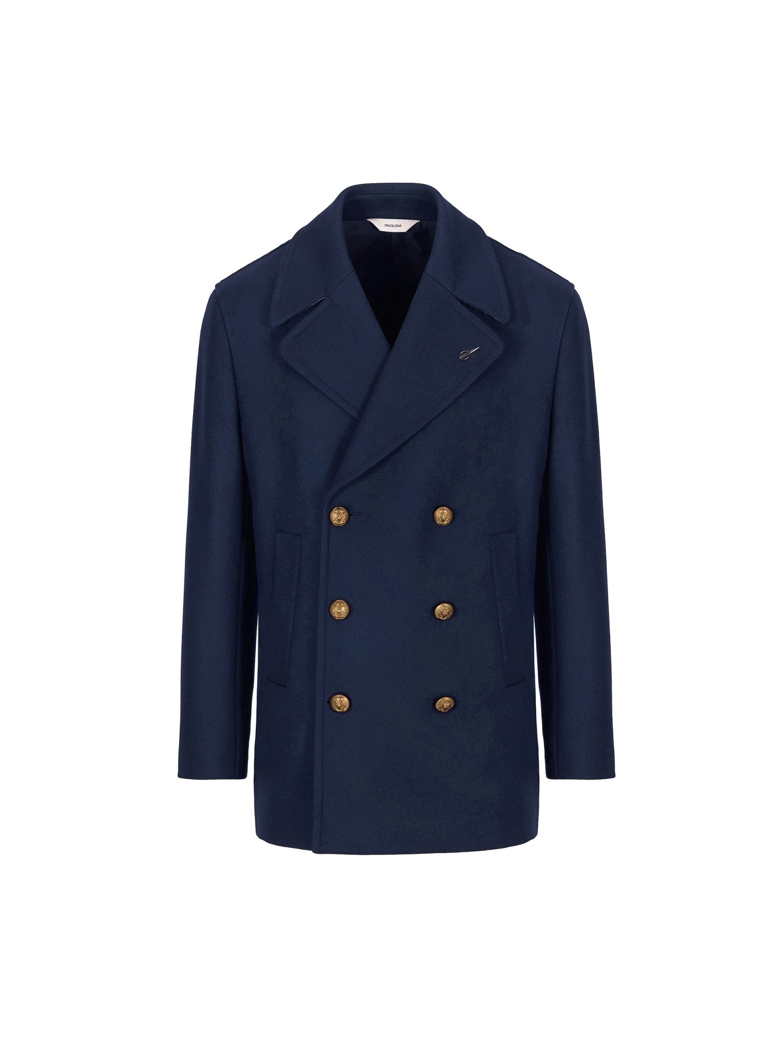 Peacoat in flanella di lana 44 / BLU
