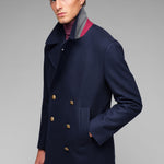 Peacoat in flanella di lana 44 / BLU