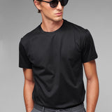 T-shirt jersey di cotone 3XL / NERO