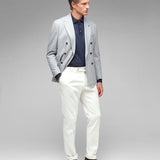 Pantalone pinces velluto 1000 righe cotone stretch 44 / BIANCO