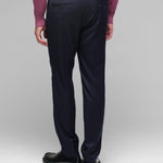 Pantalone jogging flanella di lana stretch 44 / BLU